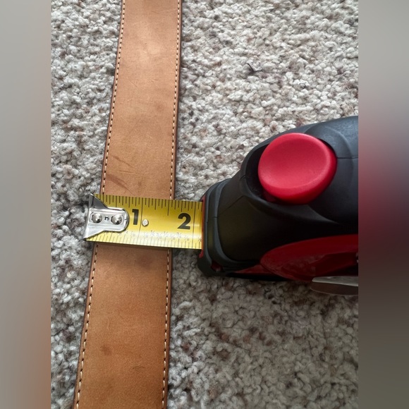 Brown‎ genuine leather belt main image 4